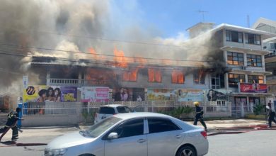 Photo of Inferno demolishes Sheriff St buildings – -firefighters again hampered by lack of water
