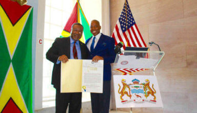 Photo of Guyana’s Ambassador to UN, Rudolph M. Ten-Pow bids farewell