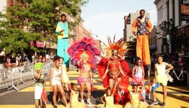 Photo of Carnival celebrated at site of Bed-Stuy Black Lives Matter mural