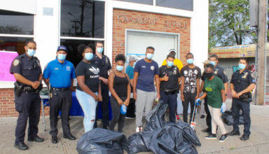 Photo of 69th Precinct, LEAD*N, Explorers commemorate 911 with cleanup in 19th SD