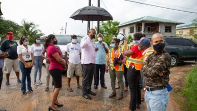 Photo of Edghill warns contractor to complete  Diamond /Grove roads or lose contract