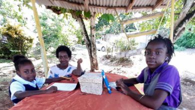 Photo of Jamaica: Online schooling by the roadside – Parents struggling to keep children in classes