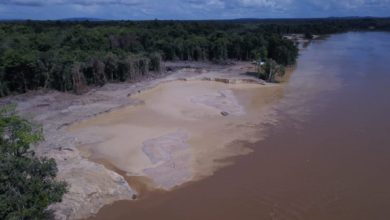 Photo of Illegal mining has  stopped but dredges  still near Micobie – -no repair of damage yet