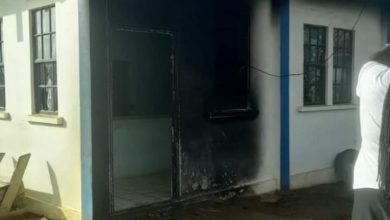 Photo of Police station set on fire with cops locked inside