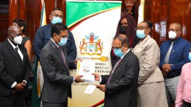Photo of Auditor General report for 2019 handed over to Parliament – -contains findings on three special investigations
