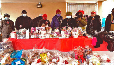 Photo of Sisters of Brooklyn’s Mechanics Order distributes holiday care packages to family shelter