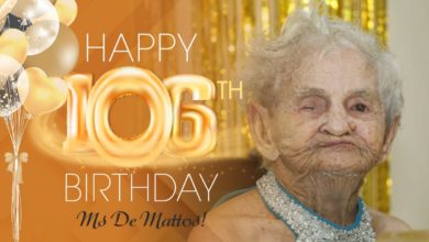 Photo of Palms COVID survivor celebrates 106th birthday