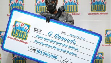 Photo of Jamaican man disguises himself as the Black Panther to claim $301.5M lotto prize