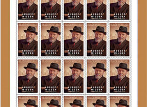 Photo of August playwright Forever Heritage Stamp