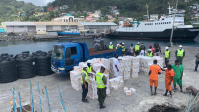 Photo of Relief supplies arrive in St Vincent