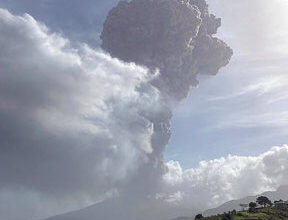 Photo of Alert! Volcano erupting in St. Vincent