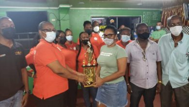 Photo of Cody’s Girls triumph in battle between mothers and prospective mothers – `Three the Hard Way’ salute mother’s dominoes tournament…