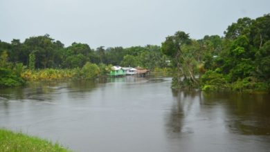 Photo of Flooded Upper Pomeroon in  dire need of potable water