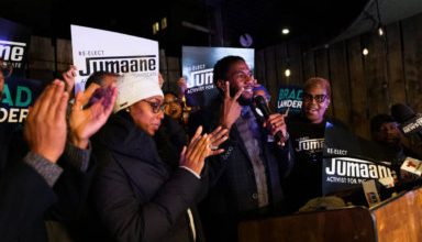 Photo of Juumane Williams celebrates reelection as public advocate