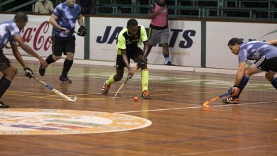 Photo of 50 Not Out dismissed  3-10 by Pepsi Hikers – —ExxonMobil national indoor hockey championships