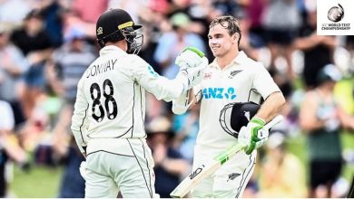 Photo of NZ head for massive total after Latham’s unbeaten 186