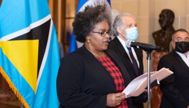Photo of St. Lucia’s new envoy presents credentials to OAS