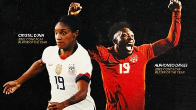 Photo of Crystal Dunn, Alphonso Davies named 2021 CONCACAF Players of the Year