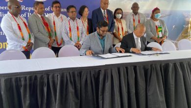 Photo of Ministry signs contract for new Demerara bridge