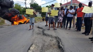 Photo of Fiery protest in Trinidad over landslips… as 6 houses on brink of collapse