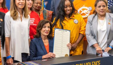 Photo of Hochul signs landmark legislative package to strengthen gun laws, protect New Yorkers