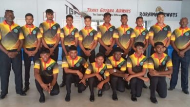 Photo of Guyana U17 team depart for Regional tournament in T/dad seeking maiden title triumph