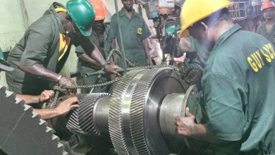 Photo of Uitvlugt sugar estate turbine repaired – -factory ready to resume operations
