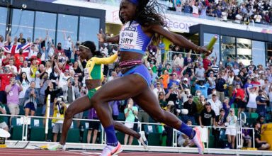 Photo of US pips Jamaica to women’s world 4x100m gold in Oregon
