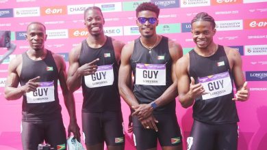 Photo of CWG: Historic run propels Team Guyana into 4x100m relay final