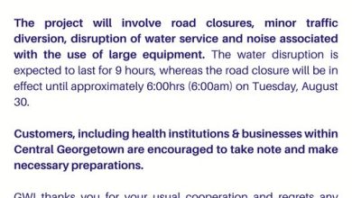 Photo of Nine-hour water disruption tomorrow night as GWI connects Church St pipelines