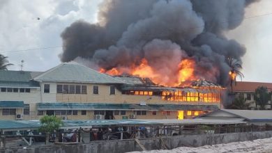 Photo of GFS says fire at police force annex was electrical