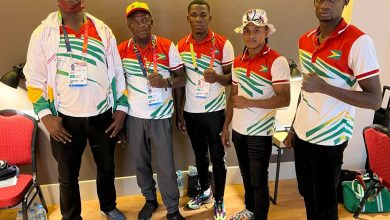Photo of Guyana’s elite boxers in Paraguay for South American Games