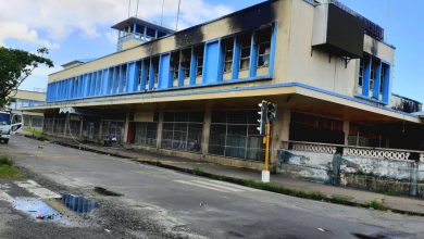 Photo of Guyana Stores wing ravaged by fire