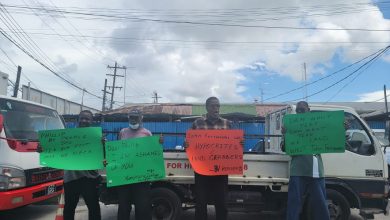 Photo of BV residents protest at John Fernandes over land controversy