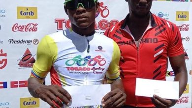 Photo of Green padlocks first stage of Tour of Tobago