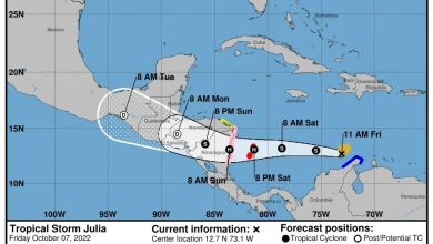 Photo of Hurricane Julia hits Nicaragua with high winds