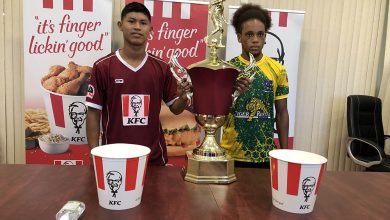 Photo of International Fixture! Guyana’s DC Caesar Fox and T&T’s St. Benedict’s battle for KFC Football supremacy