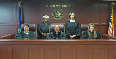 Photo of Women Supreme Court Justices in NY make history