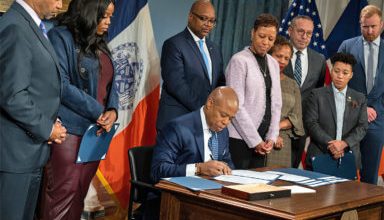 Photo of Adams signs legislation to address pay disparities, support New Yorkers with disabilities