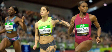 Photo of Asher-Smith blazes in Init Indoor