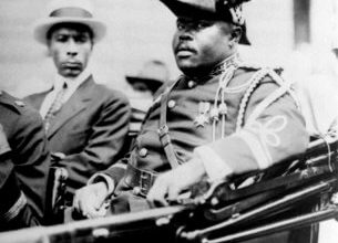 Photo of Marcus Garvey, proponent of Black Nationalism, Pan-Africanism movements