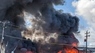 Photo of Huge fire erupts at Parika Market