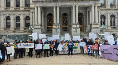 Photo of Immigrant NYers rally for passage of health coverage for all