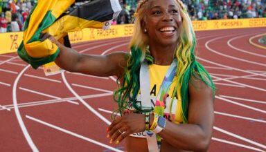 Photo of Jamaican Olympian Shelly-Ann Fraser-Pryce nominated for Laureus Awards