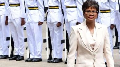 Photo of Christine Kangaloo sworn in as Trinidad’s new President