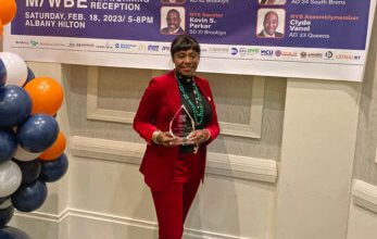 Photo of Ingrid Lewis-Martin honored at Annual Legislative Conference