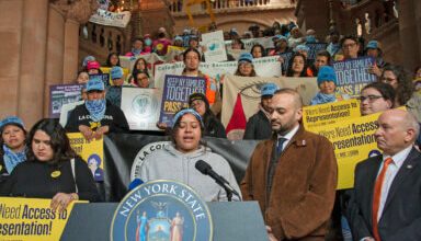Photo of Elected officials, immigrant advocates rally for passage of Access to Representation Act