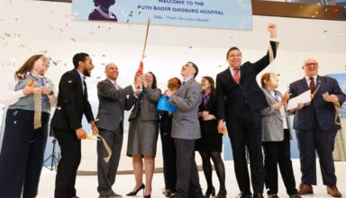 Photo of South Brooklyn Health officials cut ribbon on new Ruth Bader Ginsburg Hospital, opening to patients May 7