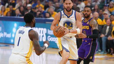 Photo of Klay Thompson grabs spotlight as Warriors even series with Lakers