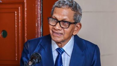 Photo of Parliament library named for former long-serving clerk Frank Narain